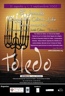 Cartel 8� Jornada Europea de la Cultura Jud�a en Toledo